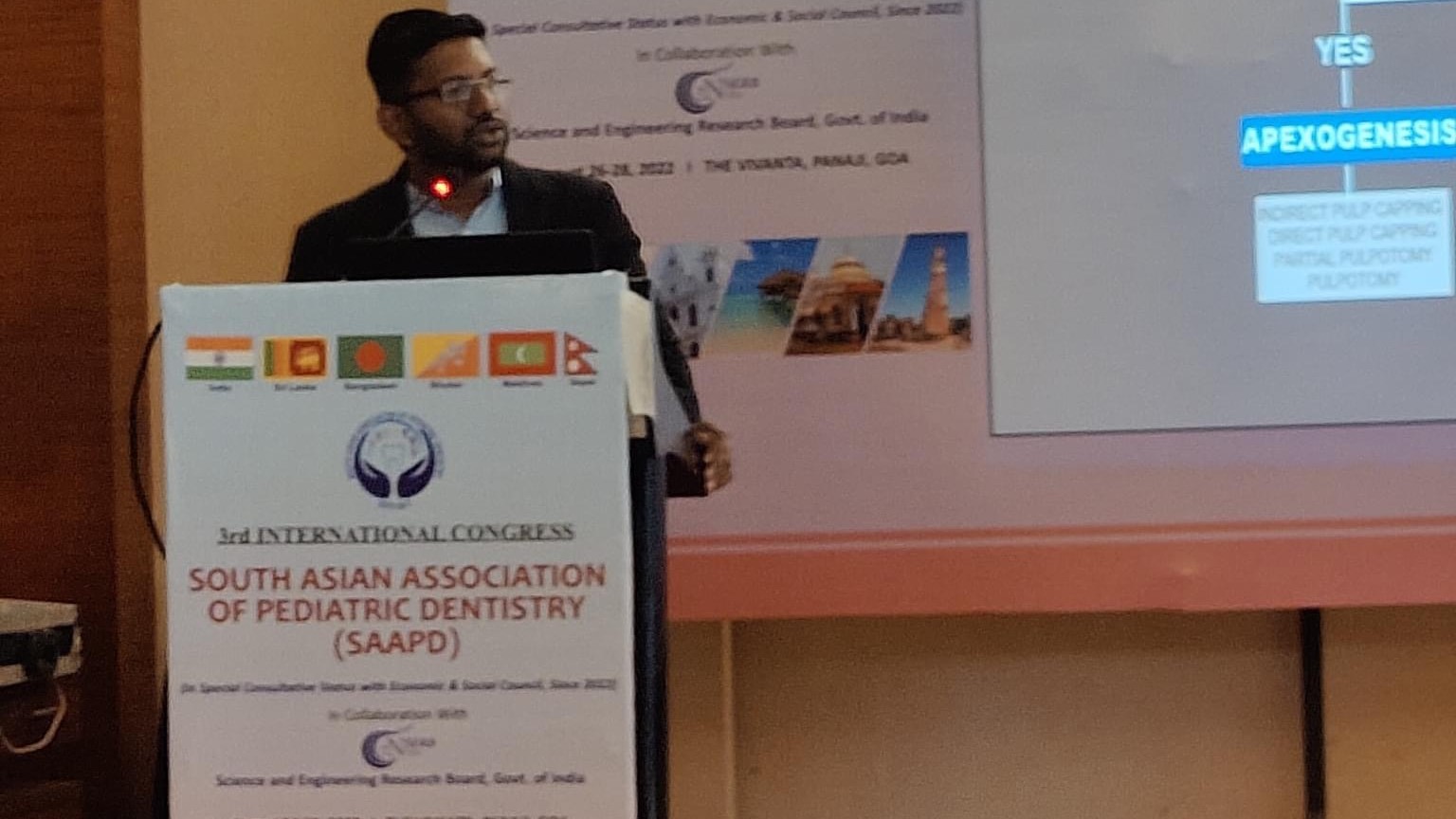 Dr-Abhinav-Talekar-presting-at-South-Asain-Association-of-PEDIATRIC-DENTISTRY
